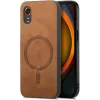 Phonesta Retro Vegan Leather MagSafe Back Cover hoesje voor Samsung Galaxy Xcover 7 - Bruin