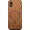 Phonesta Retro Vegan Leather MagSafe Back Cover hoesje voor Samsung Galaxy Xcover 7 - Bruin 3