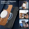 Phonesta Retro Vegan Leather MagSafe Back Cover hoesje voor Realme GT 7 Pro - Bruin 7