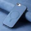 Phonesta Retro Vegan Leather MagSafe Back Cover hoesje voor Apple iPhone 17e/16e - Blauw 3