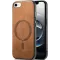 Phonesta Retro Vegan Leather MagSafe Back Cover hoesje voor Apple iPhone 17e/16e - Bruin