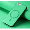 Phonesta Retro Vegan Leather MagSafe Back Cover hoesje voor Apple iPhone 17e/16e - Groen 3