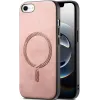 Phonesta Retro Vegan Leather MagSafe Back Cover hoesje voor Apple iPhone 17e/16e - Roze 0