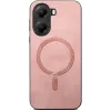 Phonesta Retro Vegan Leather MagSafe Back Cover hoesje voor Xiaomi Poco X7 Pro - Roze 2
