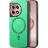 Phonesta Retro Vegan Leather MagSafe Back Cover hoesje voor OnePlus 12R - Groen