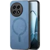Phonesta Retro Vegan Leather MagSafe Back Cover hoesje voor OnePlus 13R - Blauw