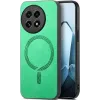 Phonesta Retro Vegan Leather MagSafe Back Cover hoesje voor OnePlus 13R - Groen