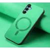 Phonesta Retro Vegan Leather MagSafe Back Cover hoesje voor Samsung Galaxy A16 - Groen 4