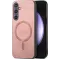 Phonesta Retro Vegan Leather MagSafe Back Cover hoesje voor Samsung Galaxy S24 FE - Roze