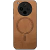 Phonesta Retro Vegan Leather MagSafe Back Cover hoesje voor Oppo Find X8 Pro - Bruin 2