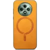 Phonesta Retro Vegan Leather MagSafe Back Cover hoesje voor Oppo Reno12 F/Reno12 FS - Oranje 2