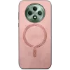 Phonesta Retro Vegan Leather MagSafe Back Cover hoesje voor Oppo Reno12 F/Reno12 FS - Roze 2