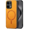 Phonesta Retro Vegan Leather MagSafe Back Cover hoesje voor Oppo Reno13 - Oranje