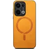 Phonesta Retro Vegan Leather MagSafe Back Cover hoesje voor Oppo Reno13 - Oranje 2
