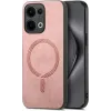 Phonesta Retro Vegan Leather MagSafe Back Cover hoesje voor Oppo Reno13 - Roze