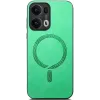 Phonesta Retro Vegan Leather MagSafe Back Cover hoesje voor Oppo Reno13 Pro - Groen 2