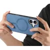 Phonesta Retro Vegan Leather MagSafe Back Cover hoesje voor Apple iPhone 16 Plus - Blauw 4