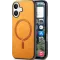 Phonesta Retro Vegan Leather MagSafe Back Cover hoesje voor Apple iPhone 16 Plus - Oranje