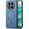 Phonesta Retro Vegan Leather MagSafe Back Cover hoesje voor Xiaomi Redmi Note 14 Pro Plus - Blauw