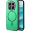 Phonesta Retro Vegan Leather MagSafe Back Cover hoesje voor Xiaomi Redmi Note 14 Pro Plus - Groen