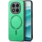 Phonesta Retro Vegan Leather MagSafe Back Cover hoesje voor Xiaomi Redmi Note 14 Pro Plus - Groen