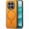 Phonesta Retro Vegan Leather MagSafe Back Cover hoesje voor Xiaomi Redmi Note 14 Pro Plus - Oranje