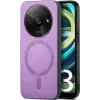 Phonesta Retro Vegan Leather MagSafe Back Cover hoesje voor Xiaomi Redmi A3 - Paars