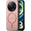 Phonesta Retro Vegan Leather MagSafe Back Cover hoesje voor Xiaomi Redmi A3 - Roze