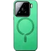 Phonesta Retro Vegan Leather MagSafe Back Cover hoesje voor Xiaomi 15 - Groen 2