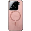 Phonesta Retro Vegan Leather MagSafe Back Cover hoesje voor Xiaomi 15 - Roze 2