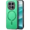 Phonesta Retro Vegan Leather MagSafe Back Cover hoesje voor Xiaomi Redmi Note 14 Pro 5G / Xiaomi Poco X7 - Groen