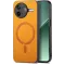 Phonesta Retro Vegan Leather MagSafe Back Cover hoesje voor Xiaomi Poco F7 Pro - Oranje