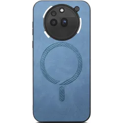 Phonesta Retro Vegan Leather MagSafe Back Cover hoesje voor Nothing Phone (3a) Pro - Blauw