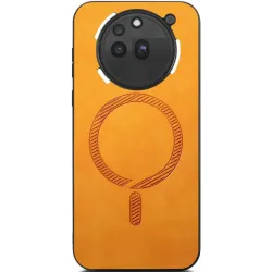 Phonesta Retro Vegan Leather MagSafe Back Cover hoesje voor Nothing Phone (3a) Pro - Oranje
