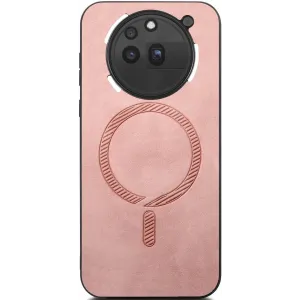 Phonesta Retro Vegan Leather MagSafe Back Cover hoesje voor Nothing Phone (3a) Pro - Roze