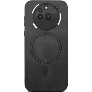 Phonesta Retro Vegan Leather MagSafe Back Cover hoesje voor Nothing Phone (3a) Pro - Zwart