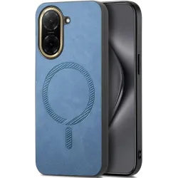 Phonesta Retro Vegan Leather MagSafe Back Cover hoesje voor Xiaomi Redmi A5 171.7mm - Blauw