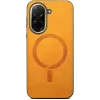 Phonesta Retro Vegan Leather MagSafe Back Cover hoesje voor Xiaomi Redmi A5 171.7mm - Oranje 2