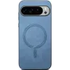 Phonesta Retro Vegan Leather MagSafe Back Cover hoesje voor Google Pixel 10 Pro XL - Blauw 2