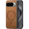 Phonesta Retro Vegan Leather MagSafe Back Cover hoesje voor Google Pixel 10 Pro XL - Bruin
