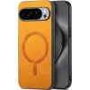 Phonesta Retro Vegan Leather MagSafe Back Cover hoesje voor Google Pixel 10 Pro XL - Oranje