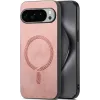 Phonesta Retro Vegan Leather MagSafe Back Cover hoesje voor Google Pixel 10 Pro XL - Roze