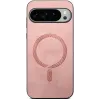 Phonesta Retro Vegan Leather MagSafe Back Cover hoesje voor Google Pixel 10 Pro XL - Roze 2