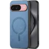 Phonesta Retro Vegan Leather MagSafe Back Cover hoesje voor Google Pixel 10 / 10 Pro - Blauw