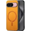 Phonesta Retro Vegan Leather MagSafe Back Cover hoesje voor Google Pixel 10 / 10 Pro - Oranje