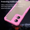 Phonesta Shockproof Armor Back Cover hoesje voor Motorola Moto G35 - Roze 4