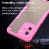 Phonesta Shockproof Armor Back Cover hoesje voor Motorola Moto G55 - Roze 4