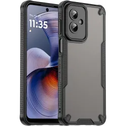 Phonesta Shockproof Armor Back Cover hoesje voor Motorola Moto G55 - Zwart