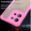 Phonesta Shockproof Armor Back Cover hoesje voor Motorola Moto G75 - Roze 4
