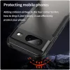 Phonesta Shockproof Armor Back Cover hoesje voor Google Pixel 8 - Zwart 4